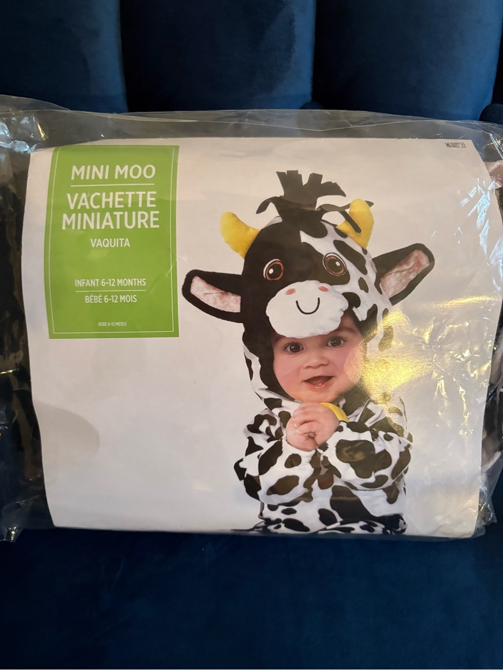 Infant Cow Costume - Black & White
